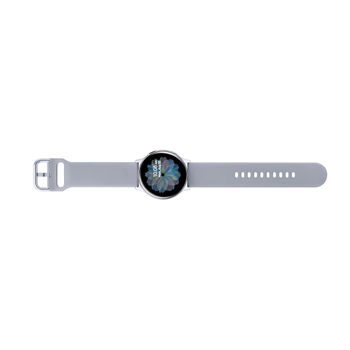 Watch active 2 with a floral design on the screen against a white background