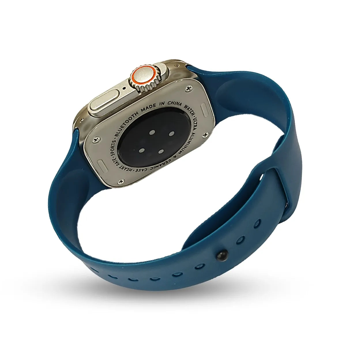 7 in 1 Smartwatch with blue band on a white background