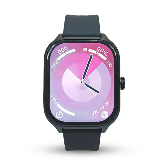A68 plus Smartwatch with a colorful display on a white background