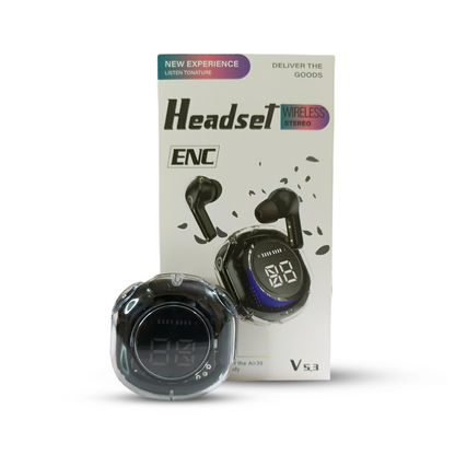 Air 39 Wireless earbuds with packaging on a white background