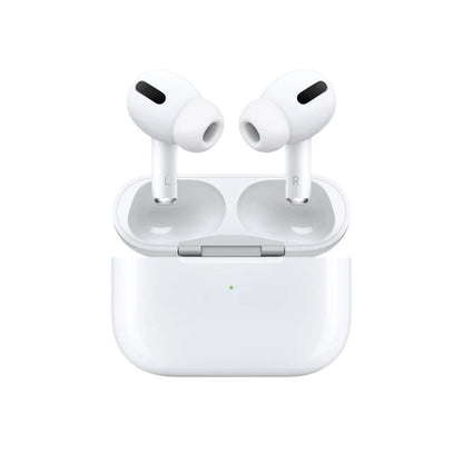 Airpods pro 2 White  with charging case on a white background