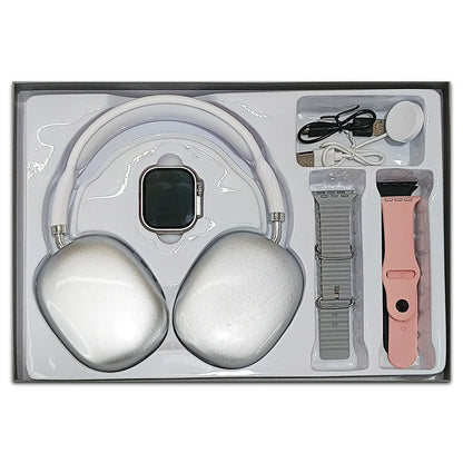 Crown C6 Smartwatch and accessories in a box with white background