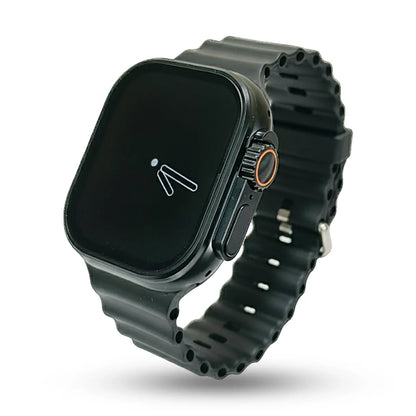 G500 Black smartwatch with a detailed band on a white background