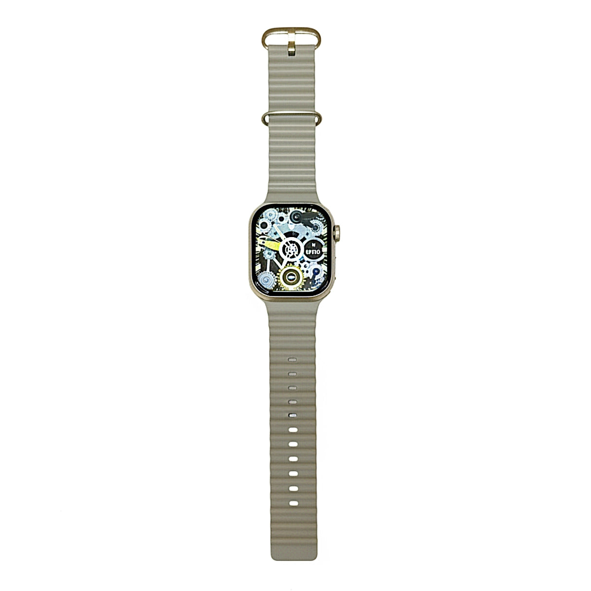 Crown S600 Smartwatch with a beige strap on a white background