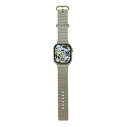 Crown S600 Smartwatch with a beige strap on a white background