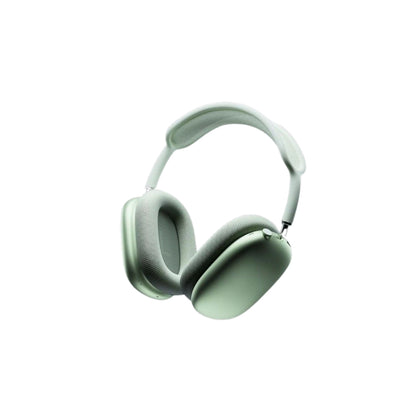 P9 green Pair of over-ear headphones on a white background