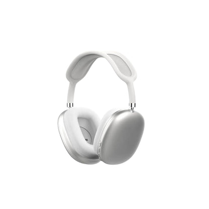P9 White over-ear headphones on a white background