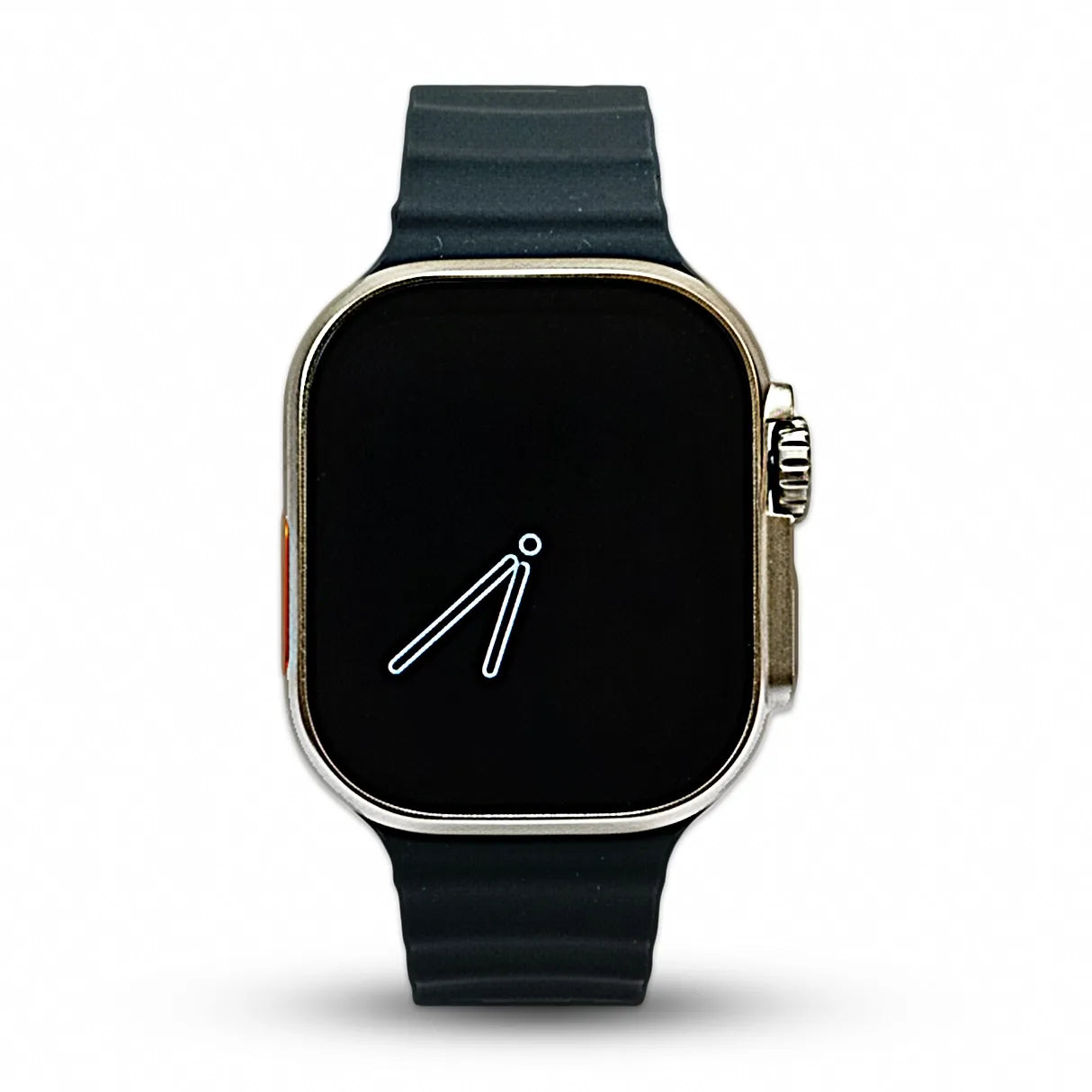 T92 Smartwatch with a black band on a white background