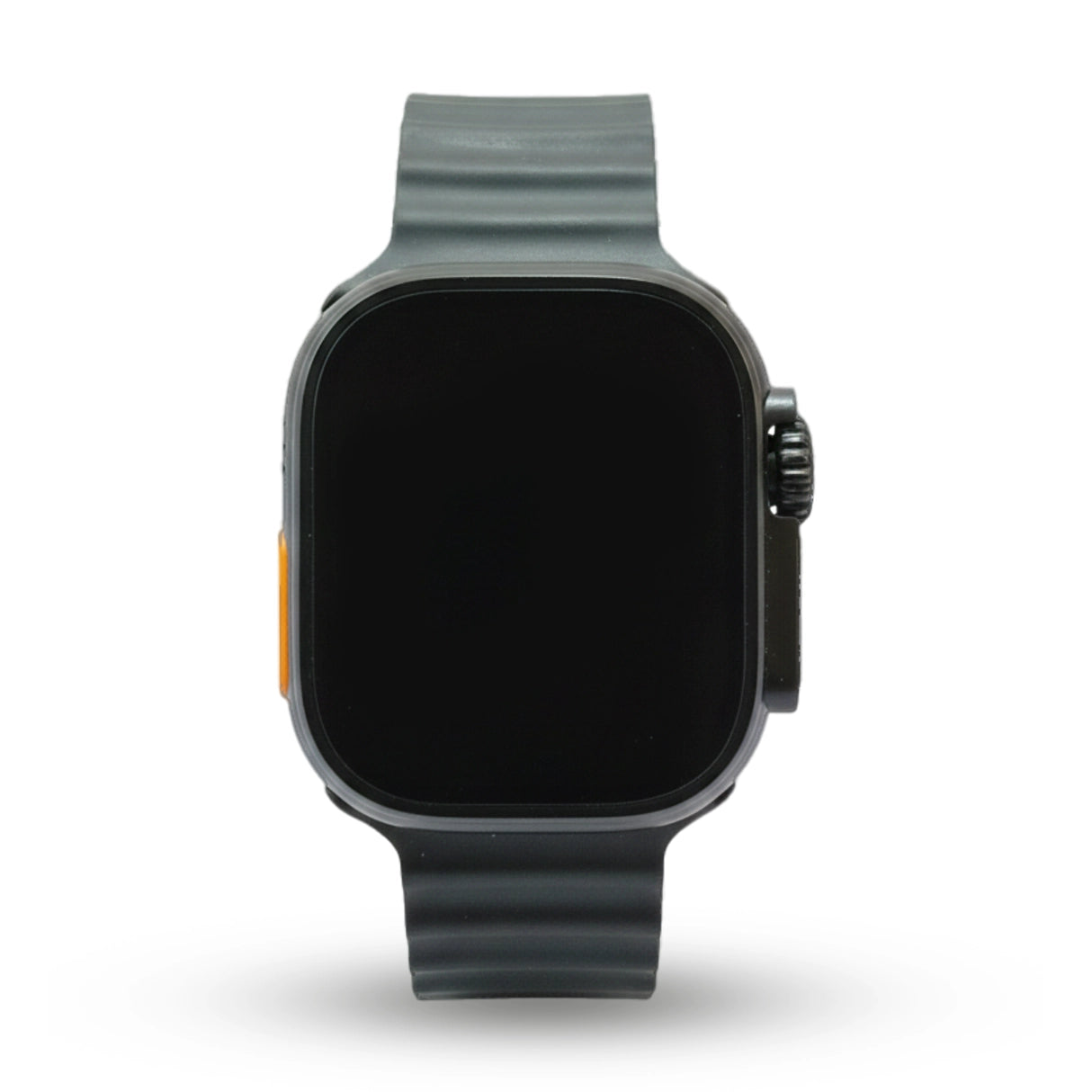 T ultra 2 Smartwatch with a black band on a white background