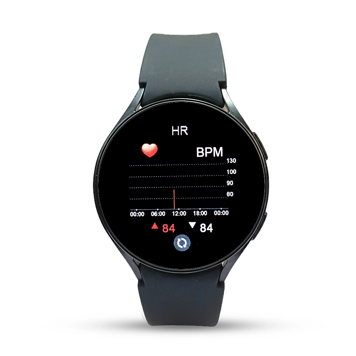 watch 6 Smartwatch with heart rate monitor display on a white background