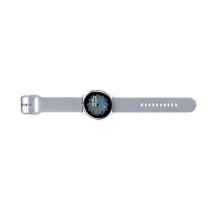 Watch active 2 with a floral design on the screen against a white background