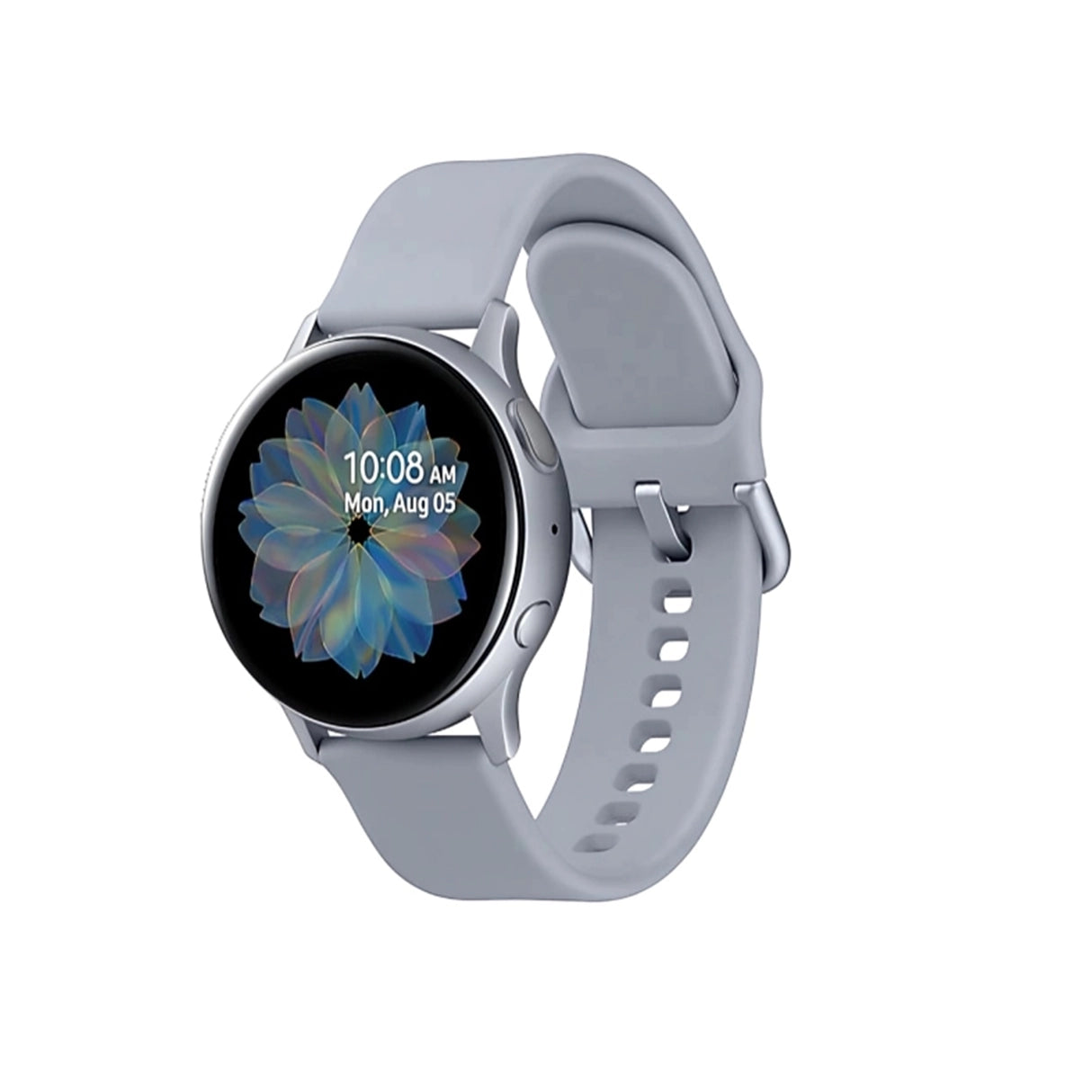 Watch active 2 Display with a gray band on a white background