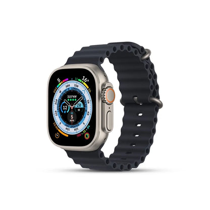 x8 Smartwatch with a black band on a white background
